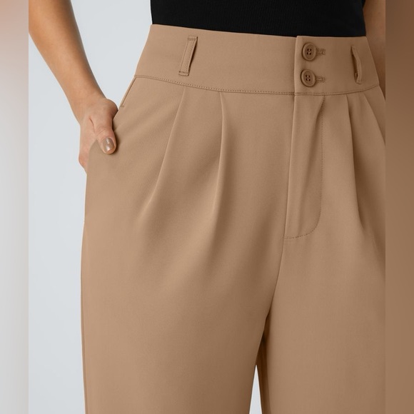 Halara NWOT Flex™ High Waisted Zipper Pocket Shirred Straight Leg Work Pant - M - Picture 5 of 11